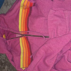Aviator Nation Magenta Hoodie